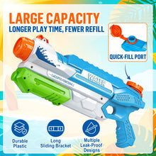 Carica l'immagine nel visualizzatore di Gallery, Pistola ad Acqua - Pistole ad Acqua Potente per Bambini Adulti, Fucile ad Acqua Water Gun Idee Regalo per Feste in Piscina e Attività All'aperto, Blu
