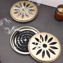 Carica l'immagine nel visualizzatore di Gallery, 4 Pezzi Porta Zampirone Ignifugo con Coperchio, Porta Bobina di Zanzara Portatile in Metallo per Interni ed Esterni, Con