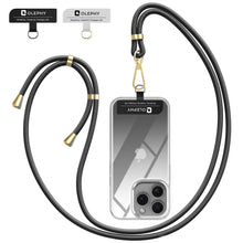 Carica l'immagine nel visualizzatore di Gallery, Cordino per Cellulare e 2 Pezzi Universali Patch, Nero