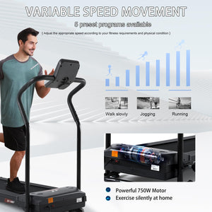 ISE Tapirulan, Tapis Roulant Elettrico Pieghevole, Motore750W, Folding Treadmill con Schermo LCD per Velocità, Tempo, Distanza e Calorie, Ideale per Casa/Ufficio, Tapirulan Elettrico Offerte Bluetooth