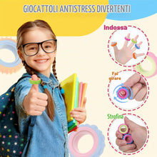 Carica l'immagine nel visualizzatore di Gallery, Kssvzz Fidget Toys,Anello Antistress Bambini per Autismo e ADHD, Aiuta ad Alleviare Lo Stress e l'ansia,Fidget Ring Toys