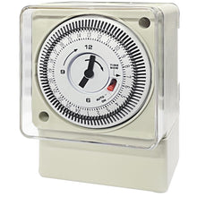 Carica l'immagine nel visualizzatore di Gallery, Transplant Timer Meccanico, 220-240V, 16A, 24 Ore, Analogico a Segmento per Luci, Riscaldatori, Piscine e Altri Elettrod