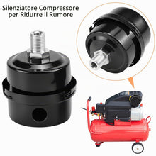 Carica l'immagine nel visualizzatore di Gallery, QWORK® 2 PZ Filtro silenziatore aria compressa, silenziatore del filtro di aspirazione del compressore d'aria del metall