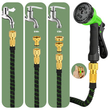 Carica l'immagine nel visualizzatore di Gallery, Tubo da Giardino Acqua Flessibile Estensibile 30m, 8 Funzioni di Spruzzo Tubo Acqua con Connettore in Ottone da 1/2" e 3