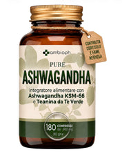 Carica l'immagine nel visualizzatore di Gallery, Ashwagandha Ksm-66 e Tè Verde per Stress e Fame nervosa 6 mesi di fornitura