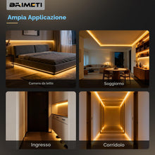 Carica l'immagine nel visualizzatore di Gallery, BRIMETI Strisca LED COB USB 2M 5V Bianco Freddo 6000K Strisca LED Dimmerabile 320LEDs/M Flessibile Strisce con Telecoman