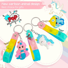 Carica l'immagine nel visualizzatore di Gallery, 28 Portachiavi Animale con Pop Fidget Toys Antistress,Portachiavi Bambini Gadget Compleanno Bambini ,Regalini Fine Festa Compleanno Perfetti per Ragazzi e Ragazze