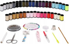 Carica l'immagine nel visualizzatore di Gallery, PARENCE – Kit da cucito completo con custodia a zip – 40 bobine di filo multicolore, aghi, ferri, forbici, accessori da cucito – Ideale per principianti, casa e viaggi