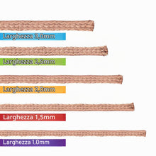 Carica l'immagine nel visualizzatore di Gallery, SeKi Linguetta dissaldante da 3,0 mm, per la rimozione dello stagno di saldatura di 1,5 metri di lunghezza; elevata pote