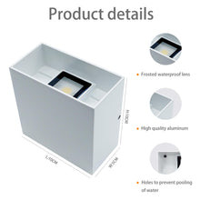 Carica l'immagine nel visualizzatore di Gallery, KICAAO 2 Pezzi Applique, Bianco,12W Luce Caldo 3000k