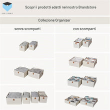 Carica l'immagine nel visualizzatore di Gallery, LOVE IT STORE IT Premium Organizer Cassetti -Organizzatore Armadio Pieghevole con 24 Scomparti - Set da 2 - Rinforzi in Cartone -30x30x8cm - Beige