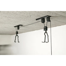 Carica l'immagine nel visualizzatore di Gallery, Fischer Supporto per biciclette ed e-bike, portata fino a 30 kg, sollevatore a soffitto con altezza fino a 4 m, meccanic