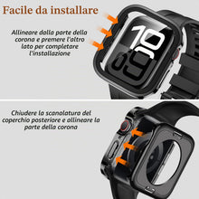 Carica l'immagine nel visualizzatore di Gallery, Amizee 2 in 1 Cover [2 Pezzi] Compatibile con Apple Watch Series 11/10 46mm con Vetro Temperato, PC Rigido Copertura Com