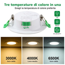 Carica l'immagine nel visualizzatore di Gallery, Faretti LED da Incasso per Cartongesso Dimmerabile 230 V 7 W 68 mm - 78 mm