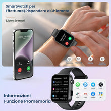 Carica l'immagine nel visualizzatore di Gallery, Orologio Smartwatch Uomo Donna con Videocamera: 1.91" Dynamic Quadrante Smart Watch per Cuffie Bluetooth Chiamate Foto M