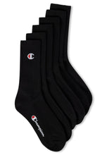 Carica l'immagine nel visualizzatore di Gallery, Champion Core 6PP Crew Calzini Sportivi, Unisex - Adulto, Nero, 39-42 EU