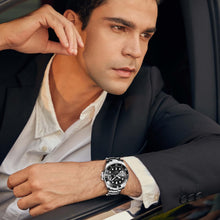 Carica l'immagine nel visualizzatore di Gallery, Orologio Uomo, Quarzo Analogico Orologi Uomo, Acciaio Inossidabile Impermeabile 30M, Funzione Calendario, Lancette Luminescenti, Abbinamento Elegante e Casual, Nero
