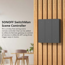 Carica l'immagine nel visualizzatore di Gallery, SONOFF SwitchMan R5 intelligente interruttore di scena con batteria 6 canali tastiera senza cablaggio, e SONOFF M5 "eWeL