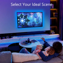 Carica l'immagine nel visualizzatore di Gallery, Striscia LED 10m Musicale, ALED LIGHT Nastri Led Bluetooth RGB 12V, con Controller Bluetooth + Telecomando, Strisce Led 