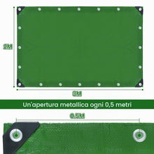 Carica l'immagine nel visualizzatore di Gallery, Velway Telo Impermeabile da Esterno - 2x3m 100 g/m² Telone con Occhielli Rinforzati, Resistente ai Raggi UV, per Barche,