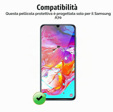 Carica l'immagine nel visualizzatore di Gallery, Vetro Temperato per Samsung Galaxy A70 [3 Pezzi] Vetrino Protettivo Pellicola Protezione Schermo