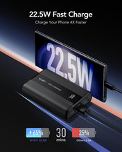 Carica l'immagine nel visualizzatore di Gallery, VRURC Power Bank 20000mAh, 22.5W Ricarica Rapida Caricatore Portatile con 3 uscite e 4 ingressi, PD3.0 QC4.0 USB C Compatto Powerbank Mini, Display a LED Batteria Esterna per iPhone Samsung Huawei ecc
