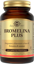 Carica l'immagine nel visualizzatore di Gallery, Solgar Bromelina Plus, 60 Capsule Vegetali - Bromelina, Estratto di Ananas.