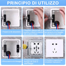 Carica l'immagine nel visualizzatore di Gallery, 10 Set Riparazione Scatola Elettrica Tipo 118 – Asta di Supporto per Cassetta di Derivazione Esterna, Accessori per Elet