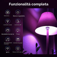 Carica l'immagine nel visualizzatore di Gallery, Linkind Matter Smart RGBTW Lampadine, Lampada E27 Alexa,9W(Equivalenti a 60 W),Dimmerabile 1800K-6500K Lampadine Multico