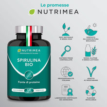 Carica l'immagine nel visualizzatore di Gallery, SPIRULINA BIO PURA 1500 mg | 540 Compresse | 6 Mesi di Scorta | Nutrimea