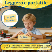 Carica l'immagine nel visualizzatore di Gallery, Giocattolo da Spremere di Burro, 2 Pezzi Butter Squishy, Bastoncino di Burro Giocattoli, Butter Fidget Squeeze Toy, Butt