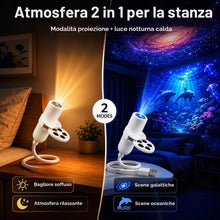 Carica l'immagine nel visualizzatore di Gallery, Proiettore di luce notturna, proiettore HD dinamico 5D olografico per luce notturna, proiettore HD Star Plug and Play, r