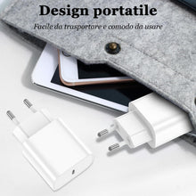 Carica l'immagine nel visualizzatore di Gallery, Caricatore per IPhone,2 Pack Caricabatterie USB C Rapido Alimentatore Presa With 2Pack 2M USB C- Lightning Spina Per IPhone 14/13/12/11/Pro/Pro Max/XS/XR/X/SE/iPad/Adattatore Caricabatteria Veloce
