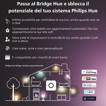 Carica l'immagine nel visualizzatore di Gallery, Philips Hue Indoor 1 Pack Strisce LED Smart Solo Kit Base 5m - Luci LED con controllo tramite Hue App - Strisce luminose compatibili con Alexa, Google Assistant e Apple HomeKit