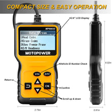 Carica l&#39;immagine nel visualizzatore di Gallery, MOTOPOWER MP69033 OBD2 Scanner Universale Motore Lettore di codici di guasto CAN Strumento di scansione diagnostica per tutte le auto OBD II Protocol