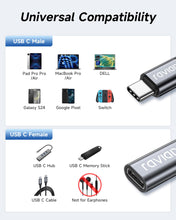 Carica l'immagine nel visualizzatore di Gallery, RAVIAD Prolunga USB C Maschio Femmina 50CM, 100W Cavo USB 3.2 Prolunga