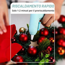 Carica l'immagine nel visualizzatore di Gallery, DEKOPRO 20W Pistola Colla Calda con 60 Colla Stick, Blu