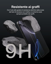 Carica l'immagine nel visualizzatore di Gallery, Belkin ScreenForce UltraGlass 2 Pellicola Vetro per iPhone 16 Pro Max, antigraffio, durezza di 9H, sottile, include un s