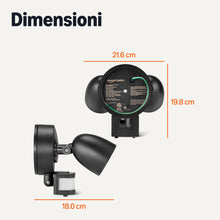 Carica l'immagine nel visualizzatore di Gallery, Amazon Basics Lampada da Esterno con Sensore di Movimento, Colore Nero, Confezione da 1 [Classe Energetica D]