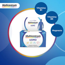 Carica l'immagine nel visualizzatore di Gallery, Multicentrum Uomo Integratore Multivitaminico Completo, 60 Compresse