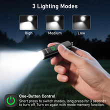 Carica l'immagine nel visualizzatore di Gallery, Blukar Torcia LED Mini Ricaricabile, Torcia EDC Tascabile con Portachiavi