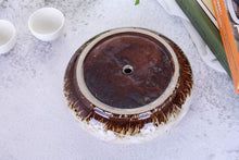 Carica l'immagine nel visualizzatore di Gallery, VanEnjoy, Vaso rotondo in ceramica smaltata per piante grasse, 18,5 cm, con foro di drenaggio, vaso per bonsai, decorazi