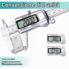 Carica l'immagine nel visualizzatore di Gallery, Kynup Calibro Digitale 150mm Professionale, LCD Grande, Acciaio Inox, Conversione MM/Inch, Calibro Elettronico - Ideale 