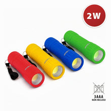 Carica l'immagine nel visualizzatore di Gallery, Velamp Kalibro Torcia LED COB 2 W – Luce Potente 110 Lumen, Portata 20 m, Autonomia 12 Ore, Corpo in ABS Resistente agli