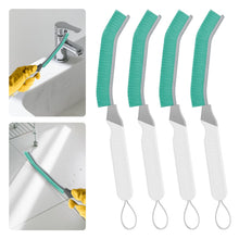 Carica l'immagine nel visualizzatore di Gallery, TQRR 4 Pezzi Spazzola Per la Pulizia Delle Fessure - Spazzola Fughe Piastrelle, Multifunzionale Spazzola per Pulire Doccia Casa, Cucine, Bagno, Finestra, Wc (4, Menta)
