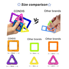 Carica l'immagine nel visualizzatore di Gallery, Condis Costruzioni Magnetiche Bambini 42 Pezzi, Giochi 3 4 5 6 7 anni, Educativi Calamite Puzzle Montessori