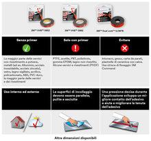 Carica l&#39;immagine nel visualizzatore di Gallery, 3M Sistema Di Fissaggio Richiudibile Dual Lock Sj387B - Ottima Adesione Su Vernici A Polvere, Metalli, Vetro, Legno, Acrilico, Policarbonato, Abs - 25Mm X 2.5M, 6.1Mm, Nero (1 Pezzo)