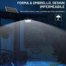 Carica l'immagine nel visualizzatore di Gallery, LEKIA Lampada Solare da Esterno con Telecomando, Dimmerabile Lampadario Solari 244 LED Luci Solari da Giardino con Senso