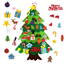 Carica l'immagine nel visualizzatore di Gallery, LUOHONG Albero Natale Feltro per Bambini, 32 Ornamenti Staccabili Regali di Natale di Nuovo Anno per Bambini, Decorazioni Natale per Pareti di Porte