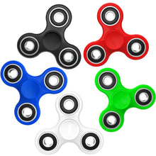 Carica l'immagine nel visualizzatore di Gallery, SCIONE Fidget Spinner 5 Pezzi - Giocattoli Anti-Stress per Bambini e Adulti, Rotazione Fluida Compleanni - Gioca in Uffi
